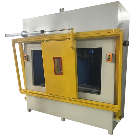 Вибро-установка для удаления керамической оболочки двухпозиционная, закрытого типа